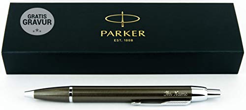 Geschenkfreude Parker IM Kugelschreiber mit Gravur hochwertig/bestandene Prüfung Geschenk/personalisierte Geschenke/blauschreibend  